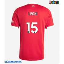 Camisa de Futebol Liverpool Giovanni Leoni #15 Equipamento Principal 2025-26 Manga Curta